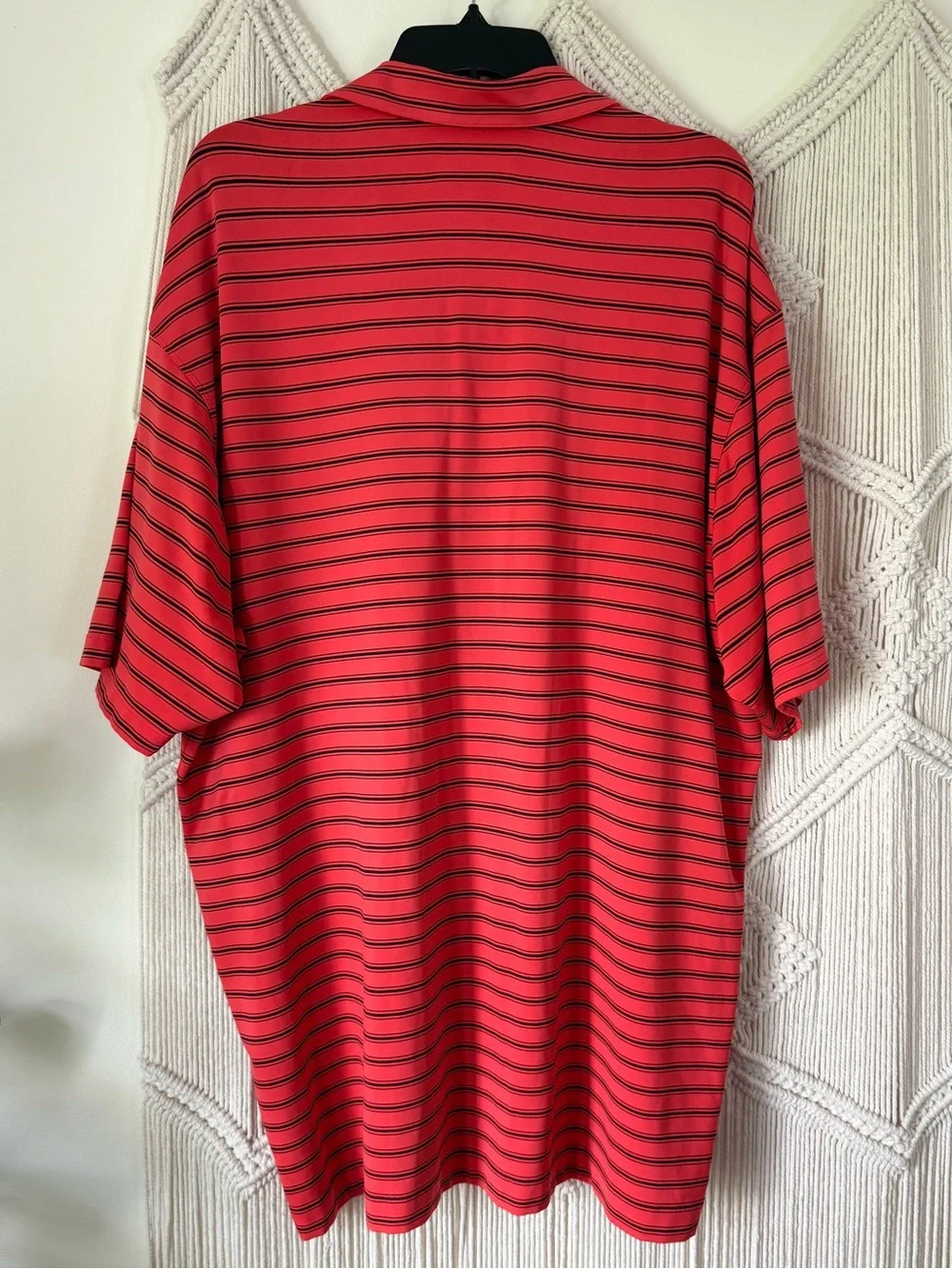 Nike Golf Striped Polo Dry Fit Shirt XL